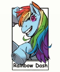 Size: 600x716 | Tagged: safe, alternate version, artist:wholemonsternu2, imported from derpibooru, rainbow dash, pegasus, pony, bust, female, heart eyes, mare, open mouth, salute, smiling, solo, underhoof, wingding eyes