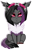 Size: 912x1416 | Tagged: safe, artist:betavirus, artist:nekomellow, imported from derpibooru, oc, oc only, oc:mimicry, original species, female, purple changeling, simple background, solo, transparent background