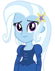 Size: 812x1048 | Tagged: safe, artist:gmaplay, imported from derpibooru, trixie, equestria girls, rainbow rocks, cute, daaaaaaaaaaaw, diatrixes, female, show accurate, simple background, solo, transparent background
