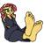 Size: 768x768 | Tagged: safe, artist:fee lynn, artist:thatradhedgehog, imported from derpibooru, sunset shimmer, equestria girls, base used, bathrobe, clothes, feet, fetish, foot fetish, foot focus, robe, simple background, soles, solo, transparent background