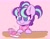 Size: 2799x2187 | Tagged: safe, artist:kittyrosie, imported from derpibooru, starlight glimmer, pony, unicorn, blushing, chocolate, clothes, colored pupils, cute, donut, female, filly, filly starlight glimmer, food, glimmerbetes, gradient background, heart, high res, hot chocolate, marshmallow, mug, pigtails, scarf, smiling, solo, younger