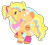 Size: 3168x2864 | Tagged: safe, artist:lazuli, artist:mint-light, artist:strawberry-spritz, imported from derpibooru, oc, oc only, oc:pepp-a-roli, earth pony, pony, base used, eyes closed, female, leg warmers, mare, simple background, smiling, solo, transparent background