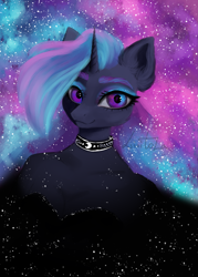 Size: 2521x3521 | Tagged: safe, artist:livitoza, imported from derpibooru, princess luna, alicorn, anthro, female, jewelry, necklace, solo