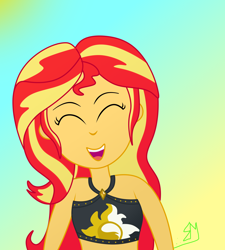 Size: 2700x3000 | Tagged: safe, imported from derpibooru, sunset shimmer, equestria girls, equestria girls series, forgotten friendship, clothes, female, sleeveless, smiling, smiling at you, solo, swimsuit