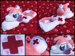 Size: 3264x2434 | Tagged: safe, imported from derpibooru, nurse redheart, earth pony, pony, auction, auction open, beanie, beanie (plushie), female, hat, photo, plushie, toy