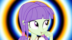 Size: 1463x828 | Tagged: safe, edit, imported from derpibooru, starlight, starshine, equestria girls, babbling, background human, female, flapping lips, hypnotic background, silly, solo