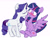 Size: 3011x2277 | Tagged: safe, artist:chub-wub, imported from derpibooru, rarity, twilight sparkle, alicorn, pony, unicorn, blushing, cheek kiss, cropped, eyes closed, female, flustered, kiss on the cheek, kissing, lesbian, mare, raised hoof, raised leg, rarilight, shipping, simple background, sitting, spread wings, tail, tailboner, twilight sparkle (alicorn), white background, wingboner, wings