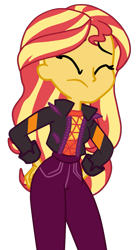 Size: 775x1413 | Tagged: safe, artist:gmaplay, imported from derpibooru, sunset shimmer, equestria girls, equestria girls series, sunset's backstage pass!, spoiler:eqg series (season 2), bunset shimmer, butt, butt hurt, female, hip, literal butthurt, pain, simple background, solo, spank, spanked, sunset shimmer day, transparent background