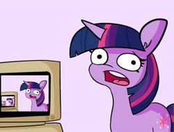 Size: 4455x3366 | Tagged: safe, artist:tjpones, artist:tjpones edits, edit, imported from derpibooru, twilight sparkle, droste effect, exploitable meme, meme, recursion, twilight's computer