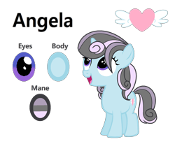 Size: 1658x1364 | Tagged: safe, artist:stellamoonshine, artist:stellamoonshineyt, imported from derpibooru, oc, oc only, oc:angela, pony, unicorn, female, filly, simple background, solo, transparent background