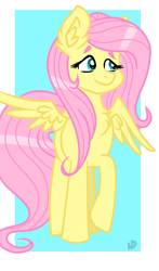 Size: 513x870 | Tagged: safe, artist:dreamy990, artist:nightydream, imported from derpibooru, fluttershy, pony, abstract background, female, raised hoof, solo