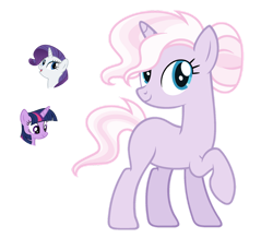 Size: 1024x891 | Tagged: safe, artist:sapphiretwinkle, imported from derpibooru, rarity, twilight sparkle, oc, pony, unicorn, female, group, magical lesbian spawn, mare, offspring, parent:rarity, parent:twilight sparkle, parents:rarilight, simple background, transparent background