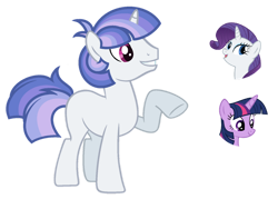 Size: 1024x733 | Tagged: safe, artist:sapphiretwinkle, imported from derpibooru, rarity, twilight sparkle, oc, pony, group, magical lesbian spawn, male, offspring, parent:rarity, parent:twilight sparkle, parents:rarilight, simple background, stallion, transparent background