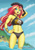 Size: 1116x1579 | Tagged: safe, artist:brother-tico, imported from derpibooru, sunset shimmer, equestria girls, equestria girls series, forgotten friendship, arm behind head, beach shorts swimsuit, belly button, bikini, bikini babe, breasts, busty sunset shimmer, clothes, dive mask, female, nail polish, open mouth, palindrome get, snorkel, solo, sunglasses, sunset shimmer's beach shorts swimsuit, swimsuit