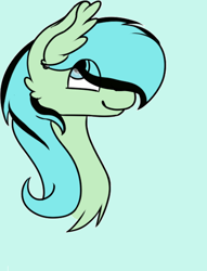 Size: 488x640 | Tagged: safe, artist:fluffy-fillies, imported from derpibooru, oc, oc only, oc:meadow dash, pony, bust, eye clipping through hair, female, head, solo