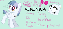 Size: 2500x1176 | Tagged: safe, artist:chiarinuk, imported from derpibooru, oc, oc only, oc:veronica, pegasus, pony, female, pegasus oc, solo, wings