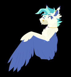 Size: 1200x1300 | Tagged: safe, artist:lepiswerid, imported from derpibooru, terramar, classical hippogriff, hippogriff, ear piercing, earring, jewelry, male, marsverse, necklace, nose piercing, nose ring, one eye closed, piercing, redesign, solo, wings, wink, winking at you