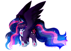 Size: 2761x1971 | Tagged: safe, artist:vanillaswirl6, imported from derpibooru, oc, oc only, oc:everlight everlasting, alicorn, pony, alicorn oc, commission, horn, jewelry, regalia, simple background, solo, transparent background, wings