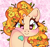 Size: 3115x2929 | Tagged: safe, artist:bunxl, imported from derpibooru, pear butter, earth pony, pony, cute, female, flower, flower in hair, heart eyes, hoof heart, hoof on cheek, mare, pearabetes, solo, wingding eyes