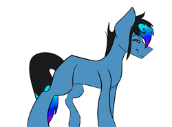 Size: 1251x928 | Tagged: safe, artist:toptian, imported from derpibooru, oc, oc only, earth pony, pony, earth pony oc, eyes closed, male, simple background, smiling, solo, stallion, white background