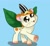 Size: 1300x1200 | Tagged: safe, artist:inkynotebook, imported from derpibooru, oc, oc only, pony, bust, commission, hamtaro, ponified, raised hoof, rule 85, simple background, smiling, solo, sunflower leaf, sunflower seeds, underhoof, ych result