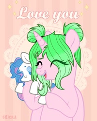 Size: 1080x1350 | Tagged: safe, artist:lacey.wonder, imported from derpibooru, oc, oc only, alicorn, pony, alicorn oc, bust, eyebrows, eyebrows visible through hair, horn, open mouth, plushie, smiling, wings