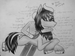 Size: 960x720 | Tagged: safe, artist:henry forewen, imported from derpibooru, oc, human, kirin, pony, photo, sketch, traditional art