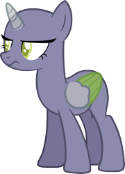 Size: 975x1355 | Tagged: safe, artist:pegasski, imported from derpibooru, oc, oc only, alicorn, pony, the maud couple, alicorn oc, bald, base, eyelashes, frown, grumpy, horn, simple background, solo, transparent background, two toned wings, wings