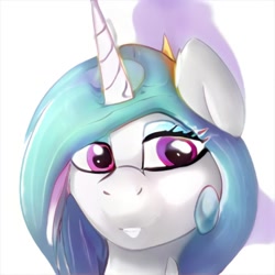 Size: 1024x1024 | Tagged: safe, artist:thisponydoesnotexist, imported from derpibooru, pony, ai content, ai generated, artificial intelligence, bust, generator:thisponydoesnotexist, neural network, not princess celestia, portrait, solo, uncanny valley