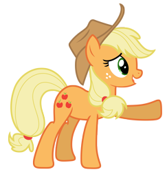 Size: 6553x6750 | Tagged: safe, artist:estories, imported from derpibooru, applejack, pony, absurd resolution, hat, simple background, solo, transparent background, vector