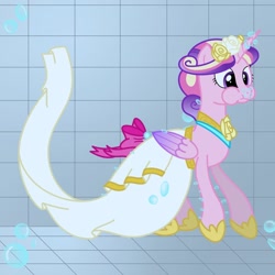 Size: 1024x1024 | Tagged: safe, artist:bladedragoon7575, imported from derpibooru, princess cadance, alicorn, pony, bubble, clothes, dress, female, holding breath, hoof shoes, mare, puffy cheeks, solo, swimming pool, underwater, wedding dress