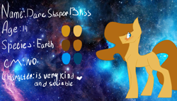 Size: 3000x1718 | Tagged: safe, artist:toptian, imported from derpibooru, oc, oc only, earth pony, pony, earth pony oc, male, reference sheet, solo, space, stallion, stars