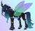 Size: 2281x2000 | Tagged: safe, artist:seffiron, imported from derpibooru, oc, oc only, changepony, hybrid, interspecies offspring, magical lesbian spawn, offspring, parent:princess luna, parent:queen chrysalis, parents:chrysaluna, solo