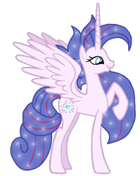 Size: 1080x1355 | Tagged: safe, artist:徐詩珮, imported from derpibooru, oc, oc only, oc:aurora (tempest's mother), alicorn, pony, alicornified, alternate universe, female, older, race swap, simple background, solo, transparent background