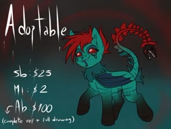 Size: 700x525 | Tagged: safe, artist:zobaloba, imported from derpibooru, oc, oc only, bat pony, original species, pony, adoptable, auction, auction open, augmented tail, forked tongue, smiling, solo, tail mouth, tailmouth, tongue out