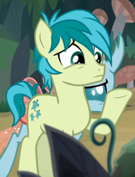 Size: 428x559 | Tagged: safe, imported from derpibooru, screencap, ocellus, sandbar, changeling, earth pony, pony, non-compete clause, female, male, stallion