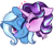 Size: 531x449 | Tagged: safe, artist:esmeia, imported from derpibooru, starlight glimmer, trixie, pony, unicorn, blushing, bust, cute, diatrixes, duo, eyes closed, female, glimmerbetes, heart, lesbian, mare, one eye closed, shipping, simple background, snuggling, startrix, white background, wink