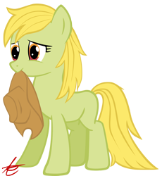 Size: 2000x2177 | Tagged: safe, artist:grandilfromponychan, imported from derpibooru, granny smith, pony, cowboy hat, hat, high res, mouth hold, simple background, solo, transparent background, vector, young granny smith, younger