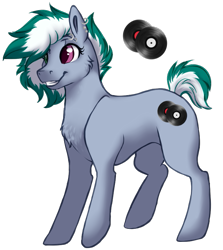 Size: 681x765 | Tagged: safe, artist:amiookamiwolf, imported from derpibooru, oc, oc only, oc:staccato, pony, female, magical lesbian spawn, mare, offspring, parent:octavia melody, parent:vinyl scratch, parents:scratchtavia, simple background, solo, transparent background