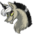 Size: 534x554 | Tagged: safe, artist:amiookamiwolf, imported from derpibooru, oc, oc only, oc:desorde, oc:entropy, draconequus, hybrid, bust, interspecies offspring, male, offspring, parent:discord, parent:princess celestia, parents:dislestia, portrait, simple background, solo, transparent background