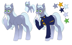 Size: 3000x1857 | Tagged: safe, artist:helemaranth, imported from derpibooru, oc, oc only, earth pony, pony, chibi, clothes, earth pony oc, napkin, raised hoof, reference sheet, simple background, transparent background