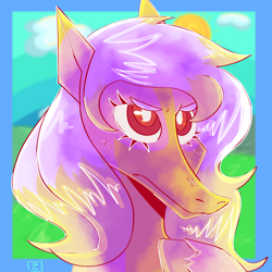 Size: 2000x2000 | Tagged: artist needed, safe, imported from derpibooru, oc, oc only, oc:carmen garcía, earth pony, pony, bust, female, portrait