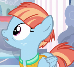 Size: 617x563 | Tagged: safe, imported from derpibooru, screencap, windy whistles, pony, parental glideance, cropped, solo