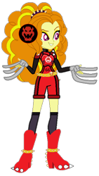 Size: 1080x1920 | Tagged: safe, artist:cookiechans2, artist:super-nick-2001, imported from derpibooru, adagio dazzle, equestria girls, armor, barely eqg related, base used, bowser, claws, clothes, crossover, mario strikers, mario strikers charged, nintendo, shoes, simple background, soccer shoes, solo, super mario bros., super mario strikers, transparent background