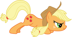 Size: 5853x3000 | Tagged: safe, artist:cloudy glow, artist:cloudyglow, imported from derpibooru, applejack, pony, fall weather friends, .ai available, simple background, solo, transparent background, vector