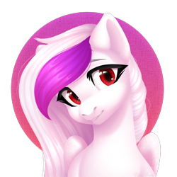 Size: 1500x1500 | Tagged: safe, artist:nika-rain, imported from derpibooru, oc, oc only, pegasus, pony, bust, commission, cute, female, portrait, red eyes, simple background, solo, transparent background