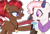 Size: 3192x2175 | Tagged: safe, artist:kurosawakuro, imported from derpibooru, oc, oc only, oc:mourning glory, oc:red velvet (stardazedsky), earth pony, hybrid, pony, base used, female, interspecies offspring, mare, offspring, parent:cheese sandwich, parent:discord, parent:fluttershy, parent:pinkie pie, parents:cheesepie, parents:discoshy, simple background, transparent background