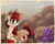 Size: 2500x2000 | Tagged: safe, artist:dreamy, artist:lionbun, artist:littledreamycat, imported from derpibooru, oc, oc only, oc:moondust, deer, deer pony, original species, archaeology, background, clothes, commission, hat, jacket, mountain, scenery, solo, statue