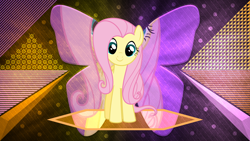 Size: 3840x2160 | Tagged: safe, artist:baumkuchenpony, artist:laszlvfx, edit, imported from derpibooru, fluttershy, pony, cute, shyabetes, solo, wallpaper, wallpaper edit