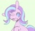 Size: 903x797 | Tagged: safe, artist:10uhh, artist:mesqrit, imported from derpibooru, starlight glimmer, pony, unicorn, blushing, cute, female, glimmerbetes, green background, looking at you, mare, no pupils, one eye closed, open mouth, simple background, solo, wink